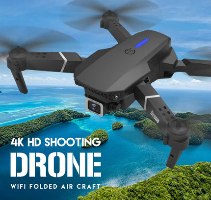 E88 Pro Foldable Quadcopter Drone - WIFI FPV, HD 4K Camera, Altitude Hold