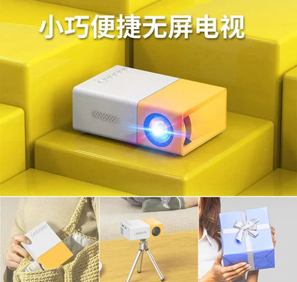 "Mini Projector – 1080P Full HD Support, Portable LED Projector, 4K Video Playback, Multiple Connectivity Options "