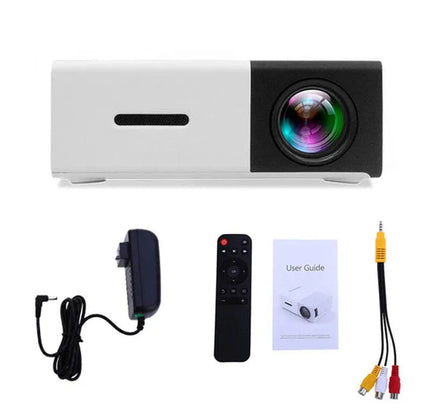 "Mini Projector – 1080P Full HD Support, Portable LED Projector, 4K Video Playback, Multiple Connectivity Options "