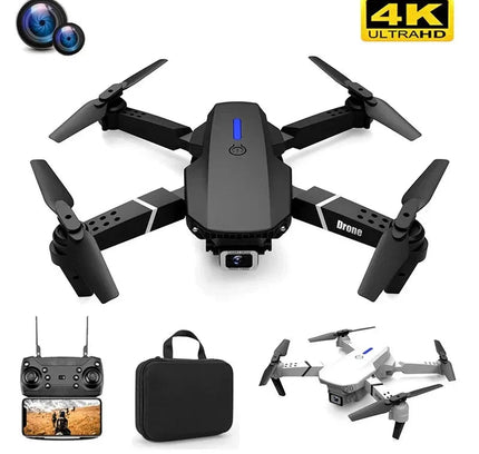 E88 Pro Foldable Quadcopter Drone - WIFI FPV, HD 4K Camera, Altitude Hold