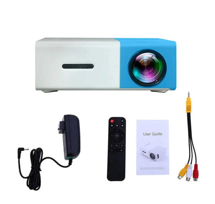 "Mini Projector – 1080P Full HD Support, Portable LED Projector, 4K Video Playback, Multiple Connectivity Options "